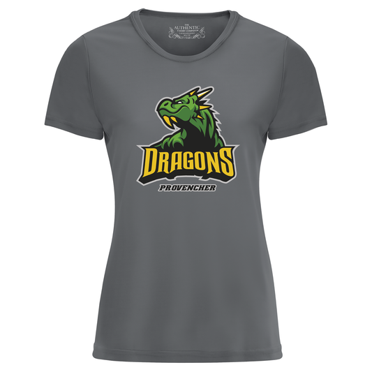 T-shirt Pro-Team DRAGONS 100% polyester - Femme - GROS LOGO