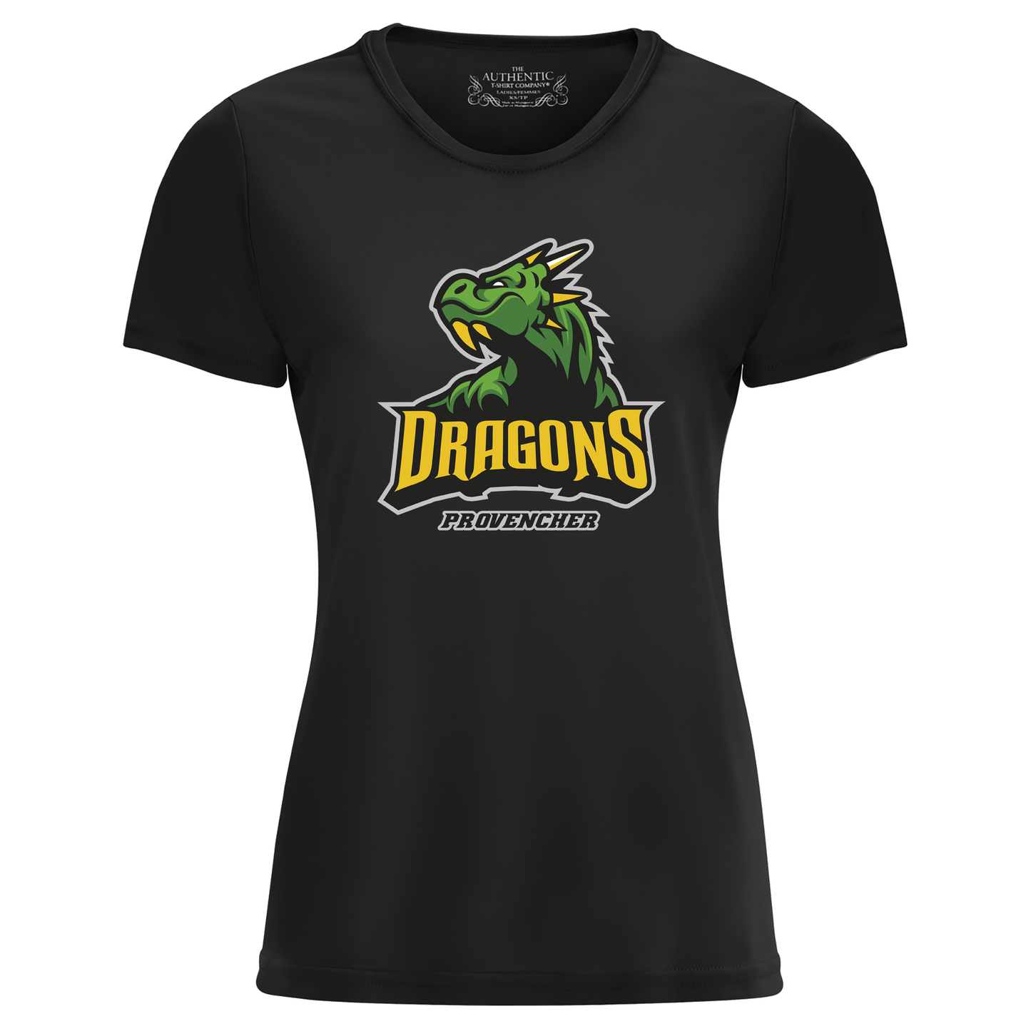 T-shirt Pro-Team DRAGONS 100% polyester - Femme - GROS LOGO