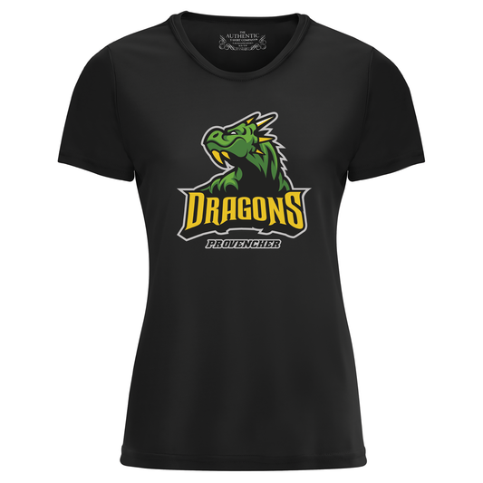 T-shirt Pro-Team DRAGONS 100% polyester - Femme - GROS LOGO